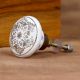 Grey Golden Floral Cupboard Knobs